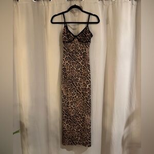 Leopard Print Maxi Sleepwear